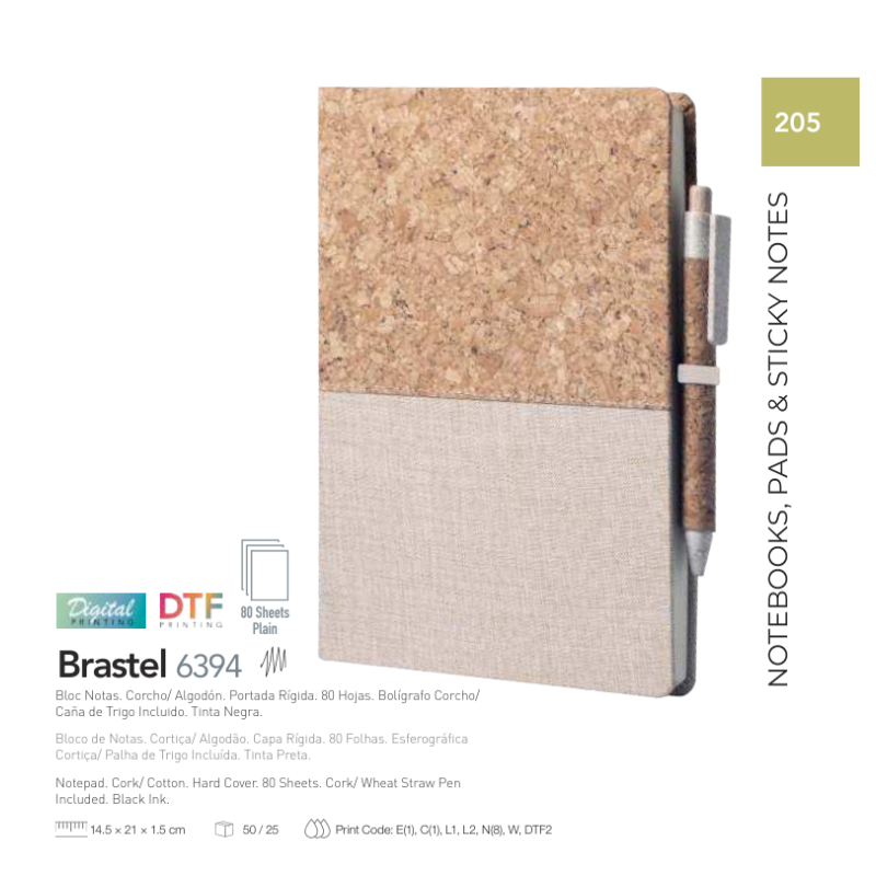 Bloco de notas Brastel