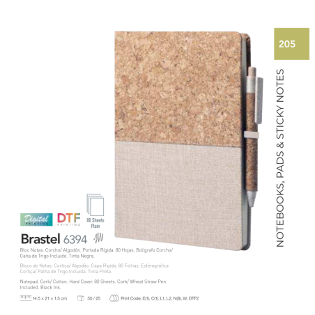 Bloco de notas Brastel