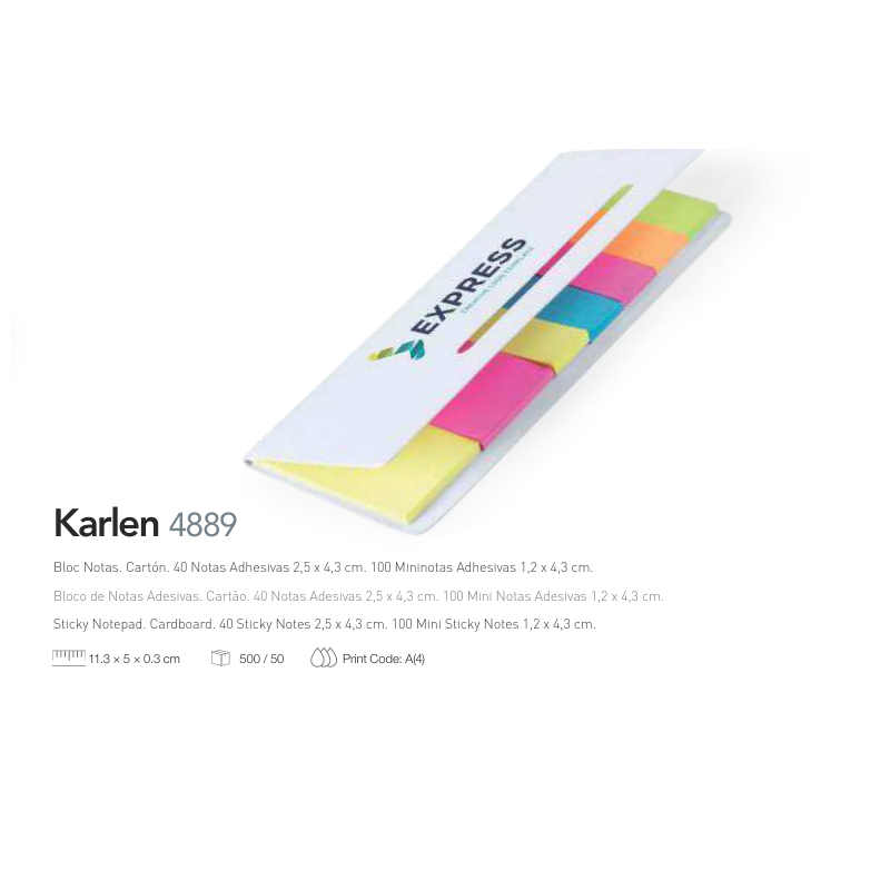 Bloco de notas adesivas Karlen