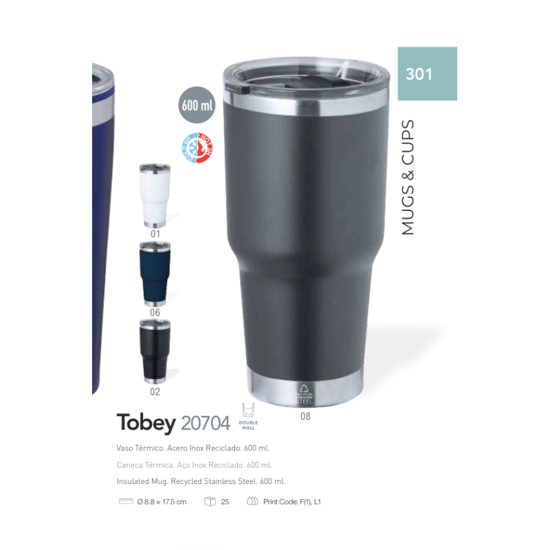 Caneca térmica Tobey