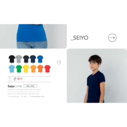 T-shirt criança cor Seiyo