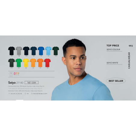 T-shirt adulto côr Seiyo