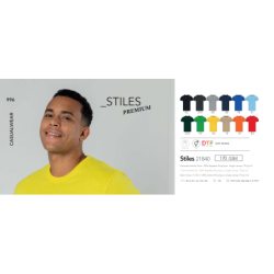 T-shirt adulto cor Stiles