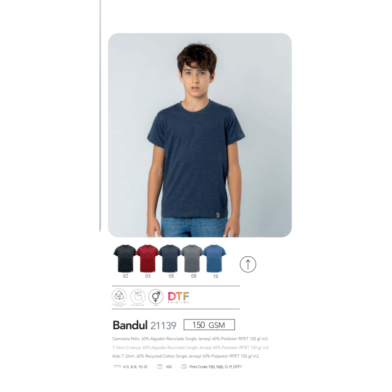 T-shirt criança Bandul