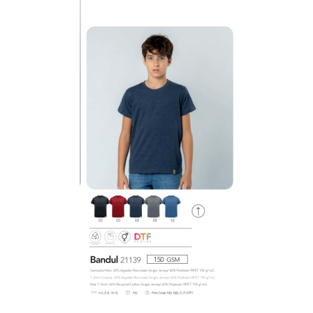 T-shirt criança Bandul