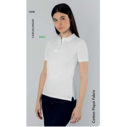 Polo mulher branco Charles