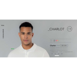 Polo adulto branco Charlot