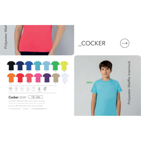 T-shirt criança Cocker