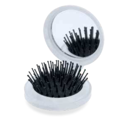 Escova de cabelo com espelho Glance